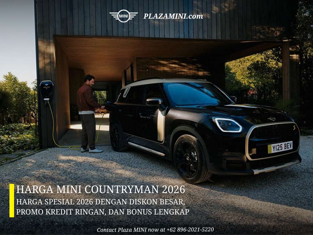 Harga MINI Countryman 2026, MINI Countryman SE midnight black, charged