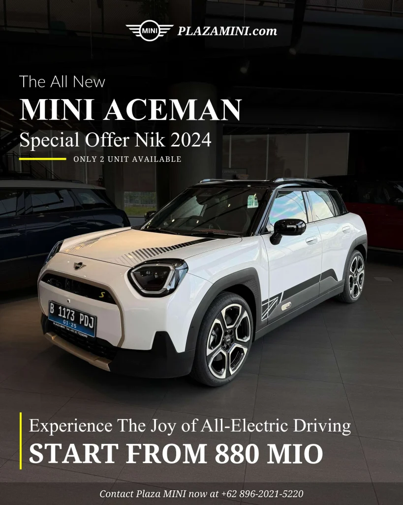 MINI Aceman SE Electric NIK 2024 Nanuq White – Harga Promo 880 Juta, Hanya 2 Unit Tersedia – Plaza MINI Indonesia
